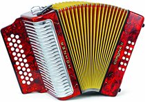  Overseas Hohner Accordions 3523gr 15 5-inch 43-key accordion Entry exam