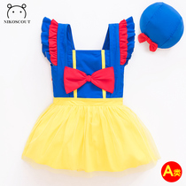 Childrens swimsuit girls Korean hot spring girls Childrens one-piece princess skirt cute infant 3 years old 2 swimwear