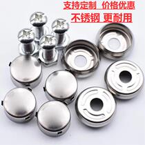 Car license plate buckle on the car number plate frame mounting buckle nut stainless steel nut anti-theft cover