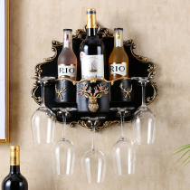 European-style red wine rack decorations multi-functional home personality hanging wine bottle rack hanger wine cup holder