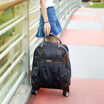 Tier travel bag female large capacity waterproof Oxford cloth universal wheel short distance travel luggage bag net red travel bag