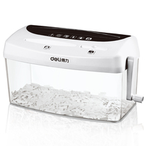 Del 9935 mini Office Home paper shredder hand-operated manual small paper shredder strip secrecy