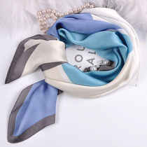 Silk scarves small square towels Women in spring and autumn 100 lap scarves thin South Korean small scarves tide in the streets for a fashion summer
