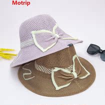 Cotton sun-proof ladys sun hat alphabet butterfly bowl hat beach out of shade hat