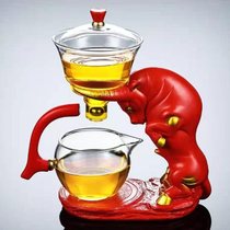 Automatic glass tea set Household living room Lazy tea brewing accessories Kung Fu tea magnetic tea pot
