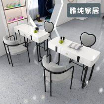 New Japanese simple single nail table Manicure beauty table and chair Beauty salon Nail shop light luxury nail table