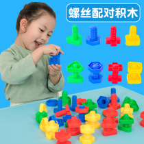 Finger fine movement training screw pairing children nail nut combination disassembly and assembly puzzle disassembly puzzle Disassembly Building block toy