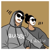 Comic style head portrait custom ins illustration couple head photo to hand-painted wedding family portrait 2020q