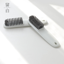 Long handle soft hair shoe brush plastic household travel portable shoe washing brush Simple solid color dormitory laundry cleaning brush