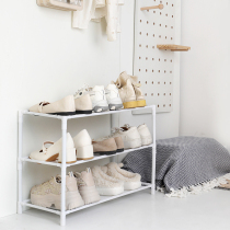 Simple shoe shelf dormitory rental house door storage artifact household multi-layer dust-proof space-saving shoe cabinet