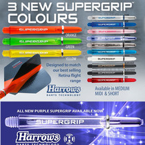 Harrows Harros original professional competition darts bar Supergrip high strength nylon darts bar