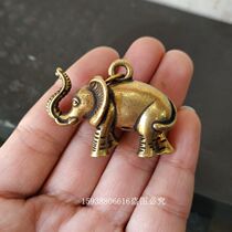 Antique Bronze Antique Miscellaneous Collection of Antique Brass Elephant Little Swing Key Closed Old Objects