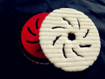 Tac-toe Hot Wheel Self-adhesive plate 5 inch Japanese short wool plate polishing machine sponge ball throwing disc waxing sealing glaze