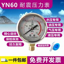 YN60 seismic pressure gauge seismic water purifier air compressor 2 points 4 points water pressure pump hydraulic stainless steel