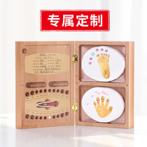 Baby hand and foot ink pad hand and foot print muddy permanent fetal hair souvenir baby newborn full moon 100 days gift