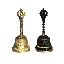 Pure copper rattles Dharma Feng Shui bells Tantric Taoist instruments Hand rattles Five-stock Vajra Bells Buddhist supplies