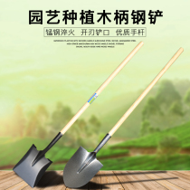 1 5 m wood handle pointed iron shovel iron shovel shovel seed tree sharp shovel tree planting large shovel snow shovel agricultural planting pine soil shovel