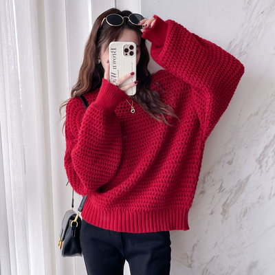 taobao agent Demi-season Japanese red sweater, universal retro jacket