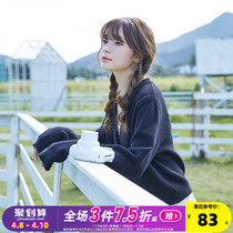 Tang Lions Spring Autumn New Women Sweater Knit Cardiovert Wear Thin Coat Sweet temperament French Agaric Side Clothes Lady Short