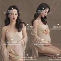 Rental pregnant women Photo Costume Photo Studio sexy bag body slim knitted jumpsuit personality private photo dress