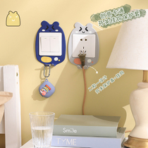 Home Switch Logo Stickers Switch Sticklight Decorative Wall Stickers Lamp electric Table Box labels Creative Cute Cartoon