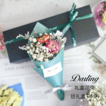 Mini Dried Flower Bouquet Gift box Air-dried Starry Forget-me-not Teachers Day Birthday Valentines Day Gift Gift