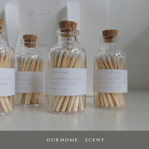 Ourhome vintage ins white pharmacist scented candle special bottle match birthday with hand gift