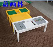 Childrens game table multi-function toy table wooden table puzzle puzzle beaded storage table solid wood beneficial painting Forest