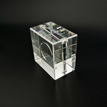 Gold and silver commemorative coins collection boxes Cube transparent acrylic display case organic glass One allows custom