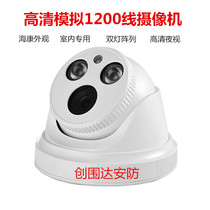 HD 1200 line wide angle analog wired surveillance camera Home indoor dome HD night vision camera