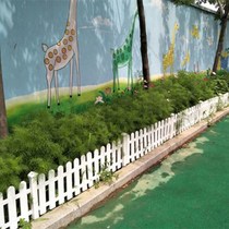 Plastic fence PVC thickened fence Courtyard Decorated Garden Flowers Altar Small Fence Lawn Patio Base Pins