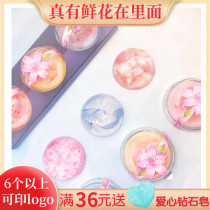 Handmade essential oil cherry blossom cleansing soap perfume bath with hand birthday gift wedding company annual meeting small gift foreign trade