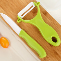 Antibacterial grinding-free ceramic knife 3 inch ceramic fruit knife with knife cover Non-folding fruit knife sharp fashion creative