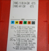 CNC blade DNMG 150604-QM 4215 before auction inquiry