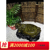 Golden Noon Dragon Tour of the World Shen Dragon Turtle ortoise Crafts Small Leaf Zhennan Root Carving Animal Collection ornaments