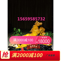 Jinsi Nan wood carving horse to success immediately make a fortune ornaments Ebony animal crafts figure shady wood root carving
