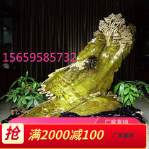 Ebony golden nanmu landscape Guan Gong shady wood flowers and birds Guanyin figures animal crafts wood carvings root carvings
