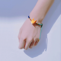 Yuan Shule Fox personality interesting bracelet contrast color braiding rope original design small animal hand rope knitting