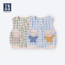 Ingebebe 2022 new baby vest outside wearing spring and autumn warm clothes baby waistcoat foreign air autumn clothes