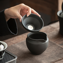 Taiwan volcanic stone ancient tea leak creative tea filter kung fu tea set accessories retro ceramic filter tea ceremony accessories