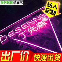 Neon luminous word custom 12v light with led billboard bar decoration letter logo design net red shape