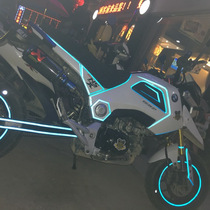 Electric motorcycle monkey sticker bicycle reflective strip car sticker electric car modification motorcycle sports car wheel decoration
