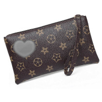 Small Change Key Wallet Zipper Coin Purse Print Pattern Hor
