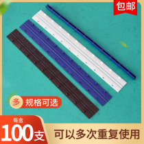 Binding Clip Strip Ten Hole Clamp Strip Black Plastic Ten Hole Clamping Strip 10 Hole Binding Strip 100