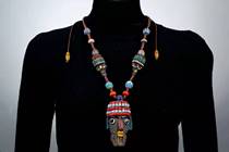 Phoenician ancient law Liuli womens jewelry live studio special shot link personality fashion One of the seven treasures of Buddhism transshipment