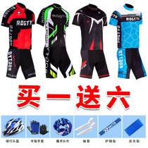 Mountain Bicycle Costume Short Sleeved Male Tops Summer Highway Cycling Pants Breakthrough Women Equipment