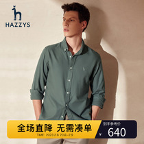 Hazzys Hargis Spring and Fall Mens Long Sleeve Shirt Mens Men Trend