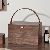 Chuxin wooden medicine box Family pack Household large capacity mask Medicine multi-layer first aid medicine box storage box