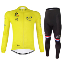 Ring Law Fleet version Yellow Shirt Riding riding Long-sleeved Mountain Bike Road Bike Spring Autumn Summer