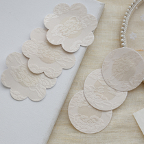 Sexy lace milky anti-bump black skinned slim-breasted-shaped round Mimi patch (disposable)